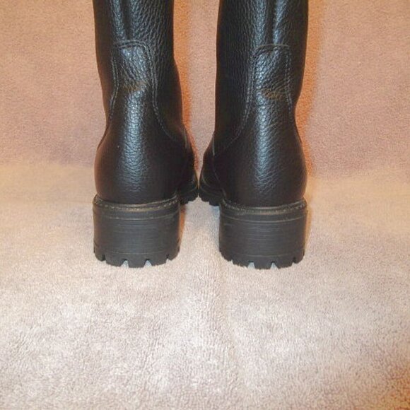 L.L. Bean Women’s Tall Leather Waterproof Boots Size 8 Wool Lined Insulated Lug - Picture 10 of 12